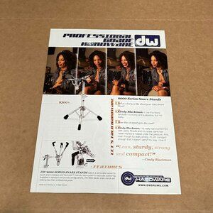 Cindy Blackman of Lenny Kravitz band - DW Hardware - 2006 Print Advertisement